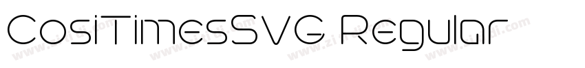 CosiTimesSVG Regular字体转换